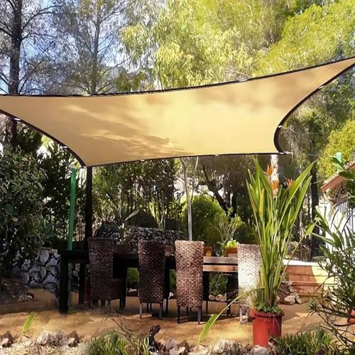 Outdoor Sun Shade Sail with Grommets - Breathable Shade Fabric for Patio, Garden, Pergola, Balcony Privacy Screen - UV Protection Canopy (26.2 x 32.8 FT) - Image 7