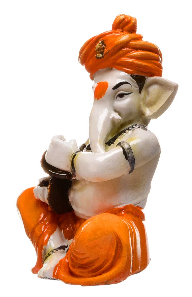 Karigaari Polyresine Ganesha with Lazim - Image 4 thumbnail