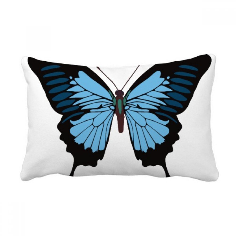 Oreiller papillon bleu foncé coussin lombaire décoratif idée cadeau maison originale