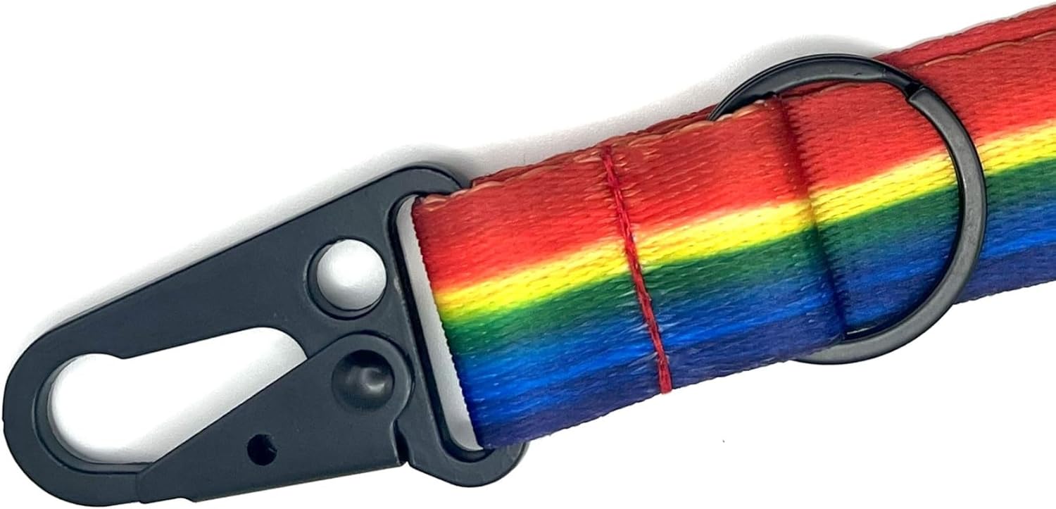 Multicolor Keychain Wristlet Lanyard Strap Carabiner with Key Ring, Set of 2 - Image 6