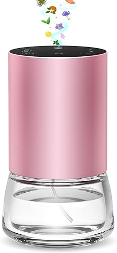 Difusor de aceite esencial sin agua, 3.4 fl oz, gran capacidad, funciona con pilas, difusor de aromaterapia inalámbrico con temporizador y 3 niveles