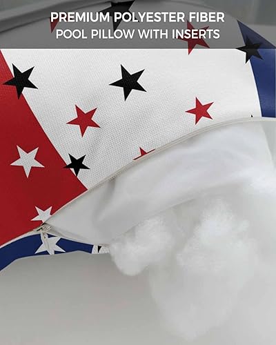 Miniatura 7 de Independence Day - Almohadas para descansar en la cabeza para exteriores, paquete de 2 unidades, diseño de bandera estadounidense, impermeable, para