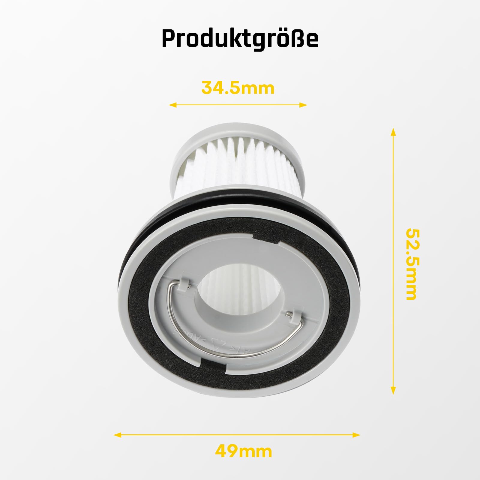 Fanttik 2er-Pack Ersatz-HEPA-Filter, waschbarer und wiederverwendbarer Filter, passend für Fanttik Slim V8 Mate & V8 Apex & V9 Mix & V10 Mix & Slim V10 Apex Autostaubsauger (AV8001)