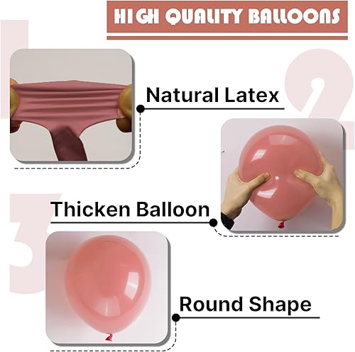 Vista 144 de PartyWoo Globos de color rosa claro, 100 globos de látex de color rosa pálido pastel de 12 pulgadas para graduación, boda, baby shower, revelación