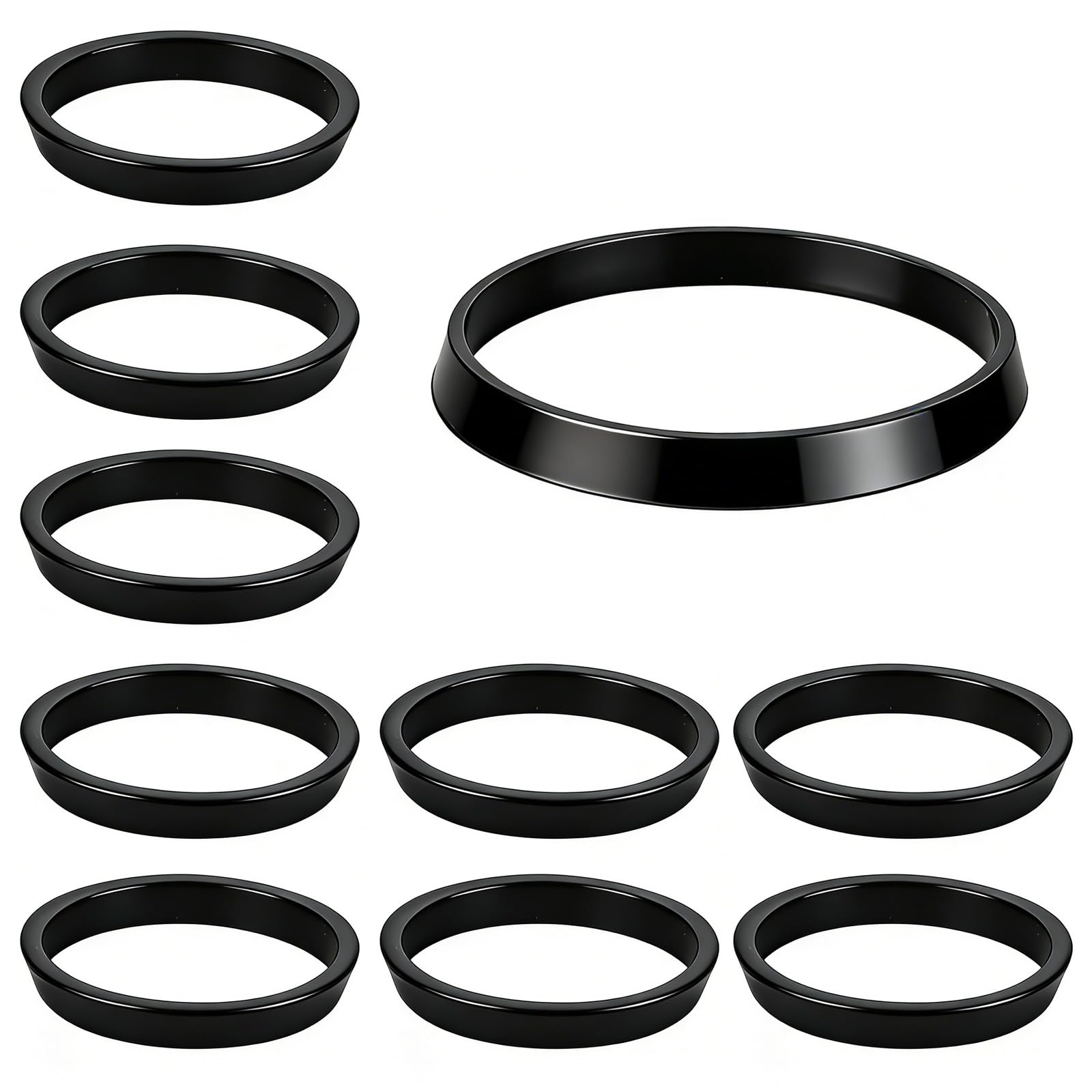 Rubber Washers For Plumbing 40mm 10pcs, Sink Plug Rubber Seal Cone O-Ring Silicone Washer For Water Pipe Sink Pipe Fittings For 1/2 Inch Drain Pipe Odour Trap Siphon