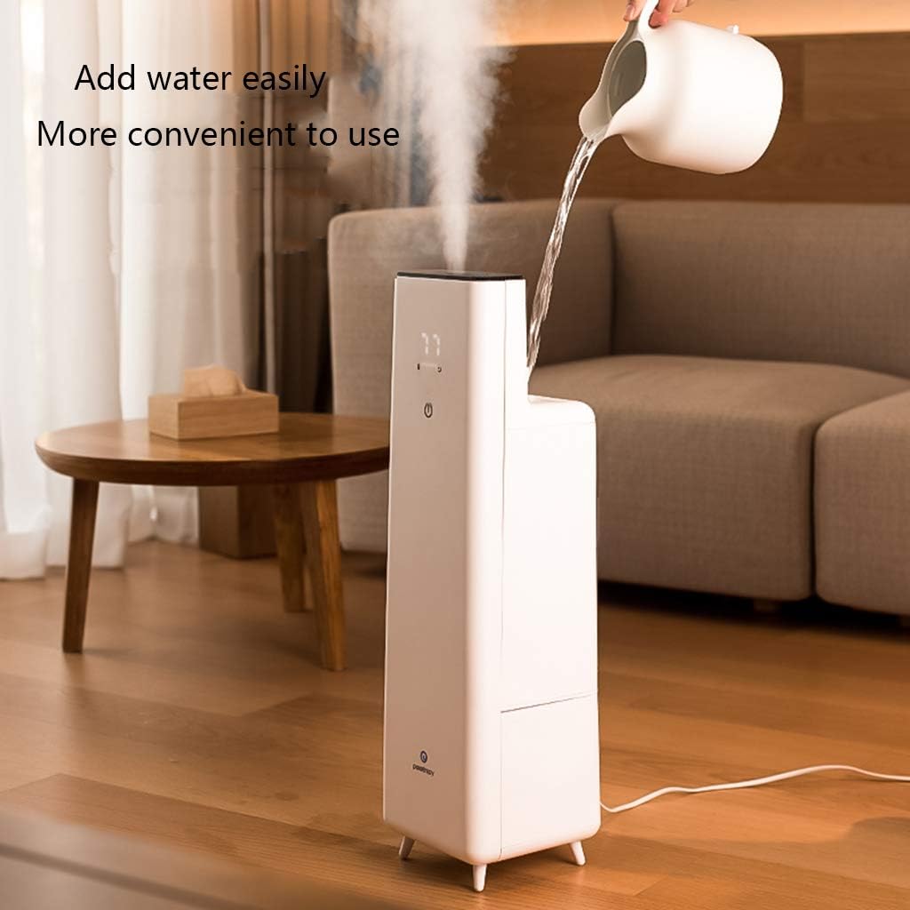Humidifiers 5.5L Capacity Floor-Standing Household Silent Bedroom Indoor Pregnant Women and Baby Smart Remote Control 300ml Large Fog Volume White 180x180x630mm