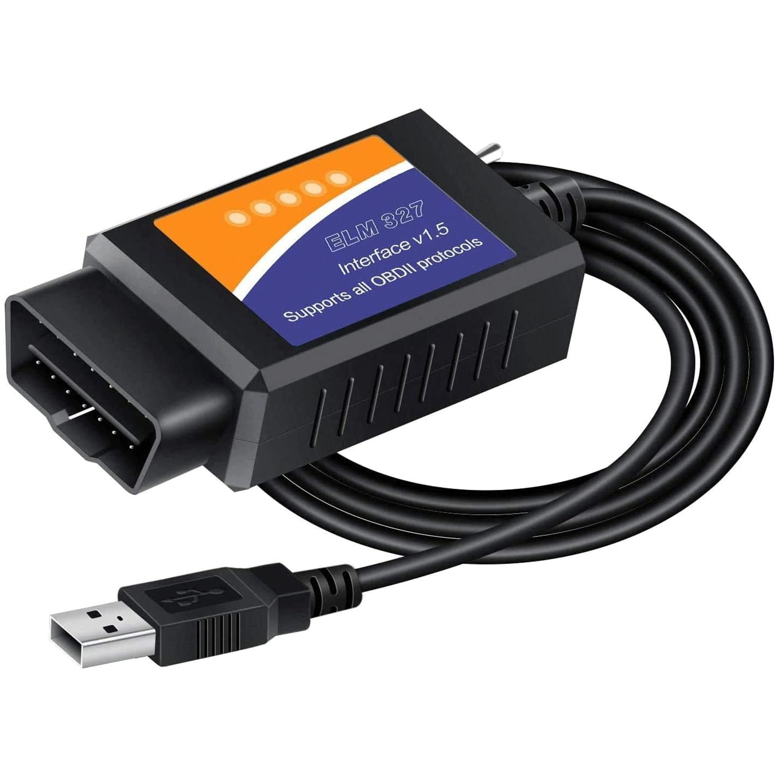Elm327 Forscan Obd2 Usb Adapter for Windows,Elmconfig Scanner with Ms Can/Hs Can Switch for F150 F250 Car and Light Truck,OBD2 USB Adapter-V1.5 Pic18F25K80 Chip