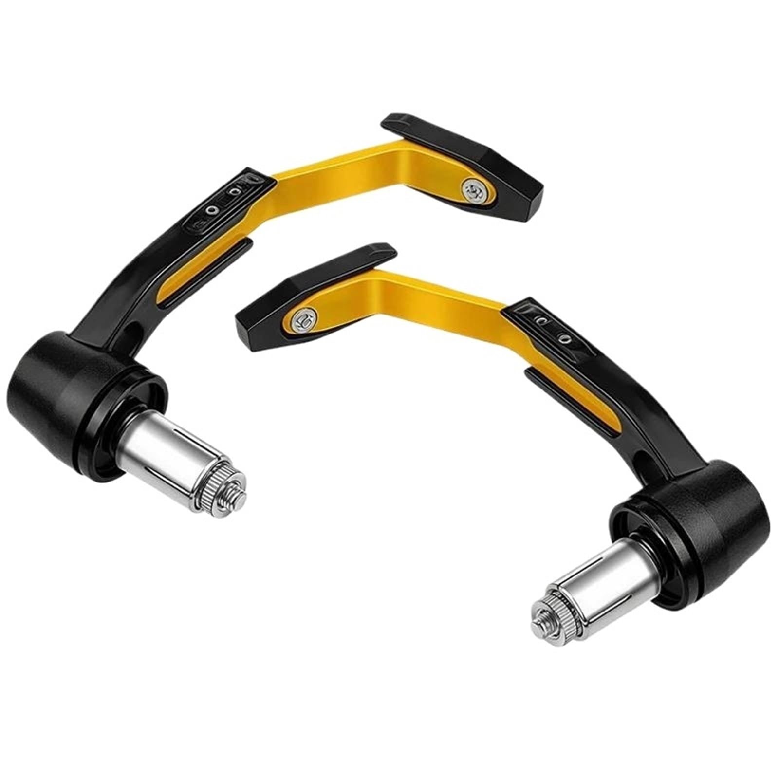 HJTEDHE Motorcycle Levers Guard Brake Clutch Handlebar Hand Guard Bar Motorcycle Handlebar Lever Guards(Yellow)