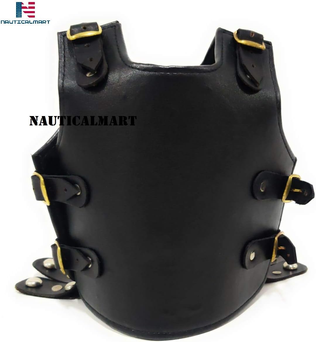 Nautical-Mart Black Greek Roman Muscle Armor Cuirass Medieval Halloween Costume (design 3)