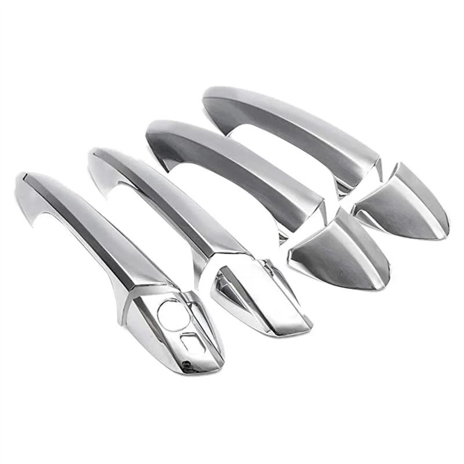 KJHOPY Car Chrome Door Handle Trim Cover for Benz GLK CLA C-Class W204 W246 W212 X204 W166 W117 Exterior Door Handle