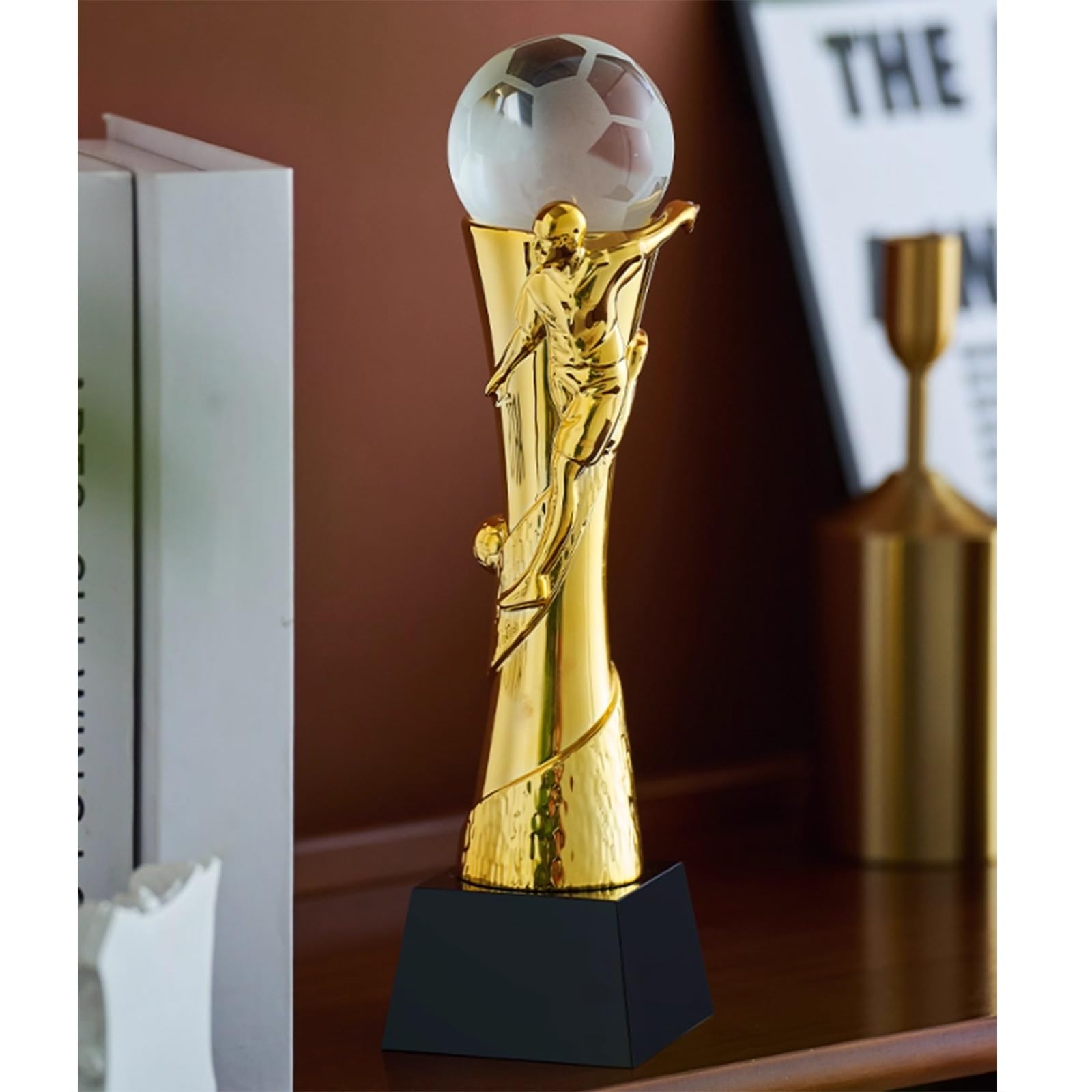Trofeo De Fútbol para Campeones, Premios Al Jugador Más Valioso Equipo Al Mejor Jugador Copas De Fútbol para Deportes Escolares, Eventos De Clubes Ceremonias Campeonato(Gold)