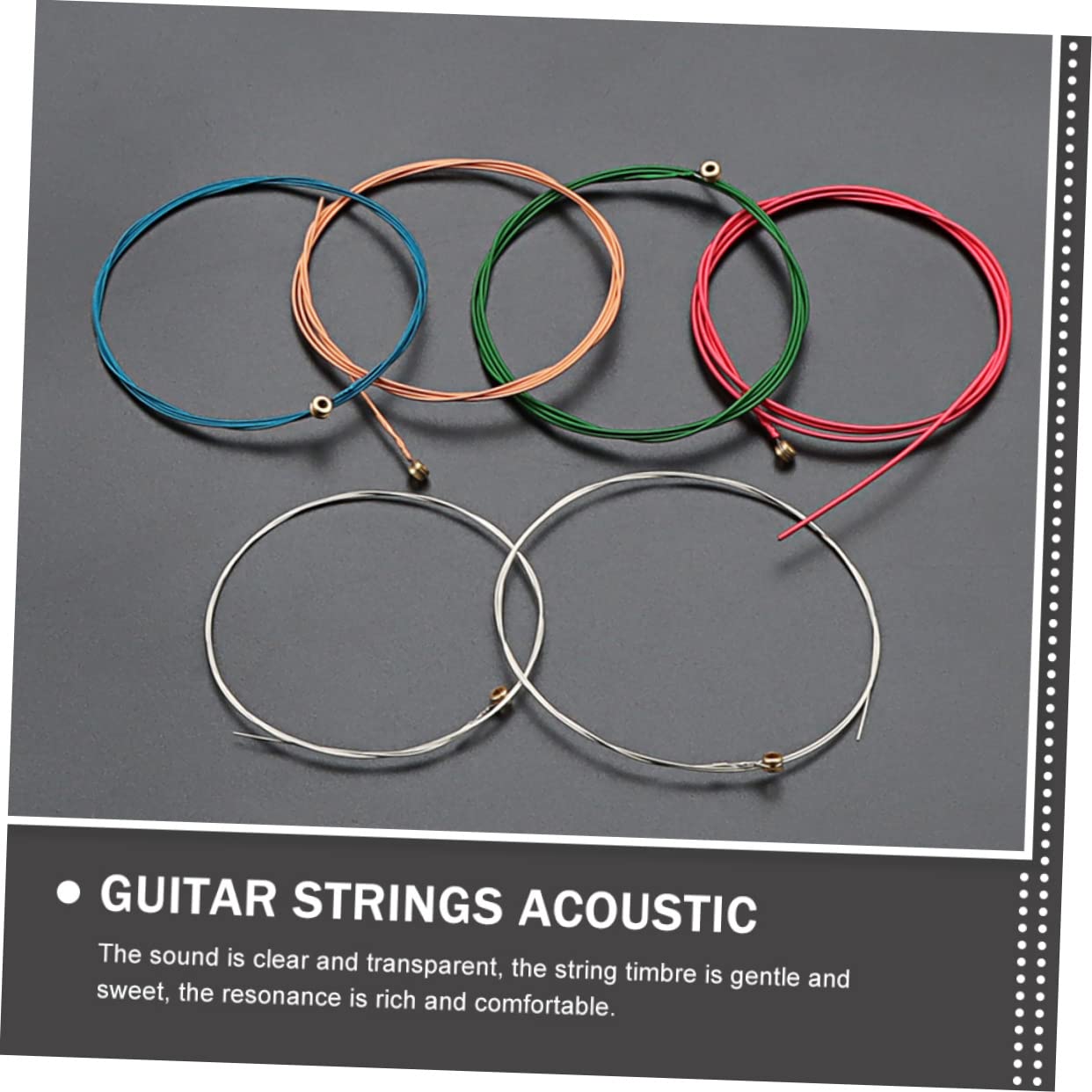 Toyvian 30pezzi Corde Di Ricambio Per Chitarra Acustica Da Acciaio Resistente e Durevole Per Musicisti e Principianti