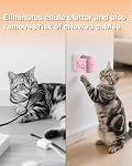 W & O 60W GAN Chargeur rapide avec rétractable intégré 47.2" USB-C & Câbles de foudre, aucun mess de câble, une prise de charge de mur pour iPhone 17/16/15, Galaxy S25/S24 (Rose)