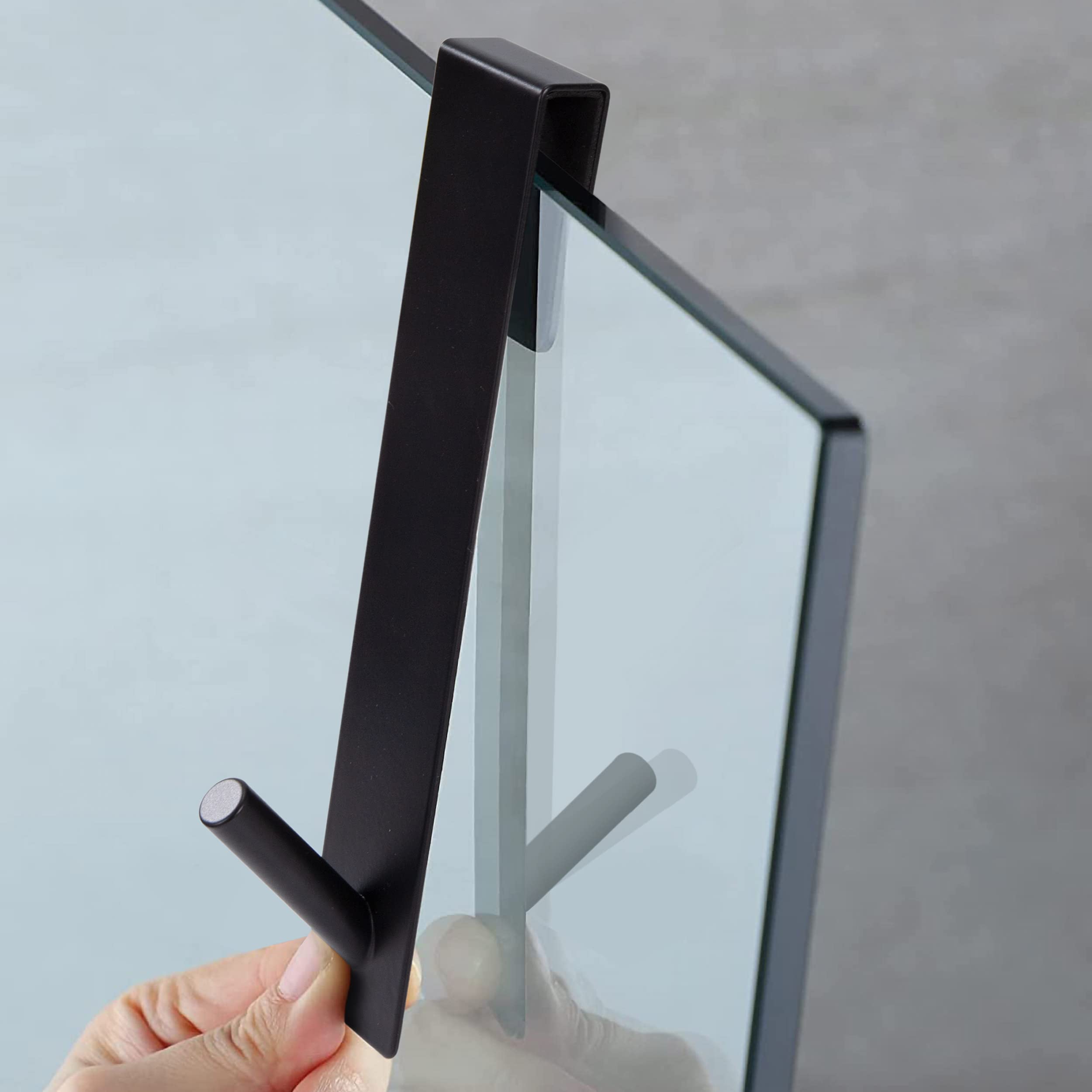 Ganci per doccia, set da 2 ganci, per pareti doccia, senza fori, con protezione in schiuma, ganci per asciugamani in acciaio inox, ganci per doccia pe | Leroy Merlin