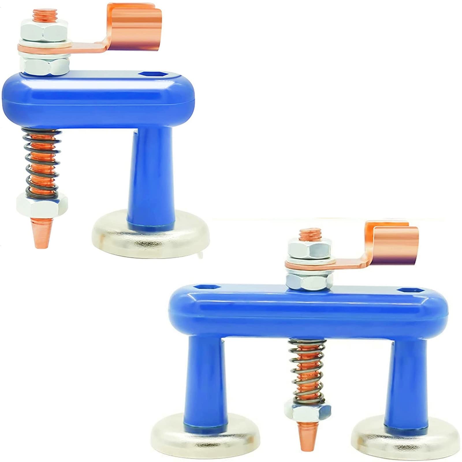 2 PCS Super Magnetic Welding Support Clip Strongly Fixed Grounding Head With Iron Absorption Welding Magnet Head Electric Welding Machine Grounding Clamp