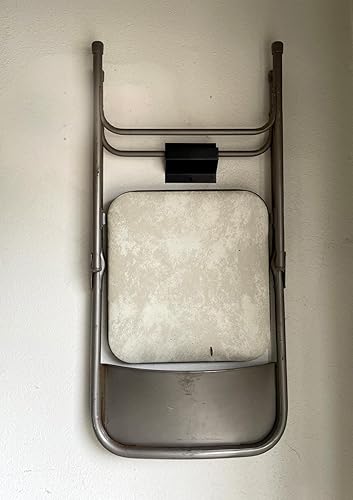 Miniatura 6 de Tetra-Teknica GMH-02 - Escalera de montaje en pared de acero de 4 pulgadas y colgador de carretilla, negro mate