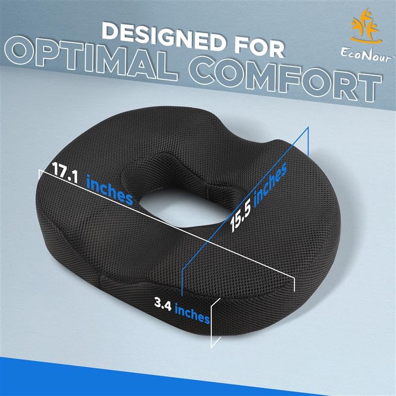 EcoNour Coussin de siège en forme de donut