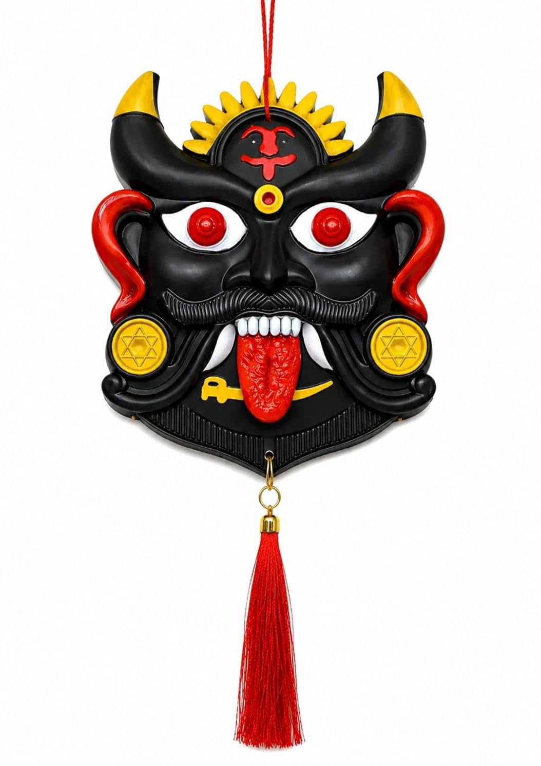 (1PCS) Nazarbattu Plastic Nazar Suraksha Kawach,Evil Eye Protector,Drishti Bommai Battu For House Office Home Shops Door Hanging Protector Kavach Large Dristi Wall Decor Multicolor-image-43