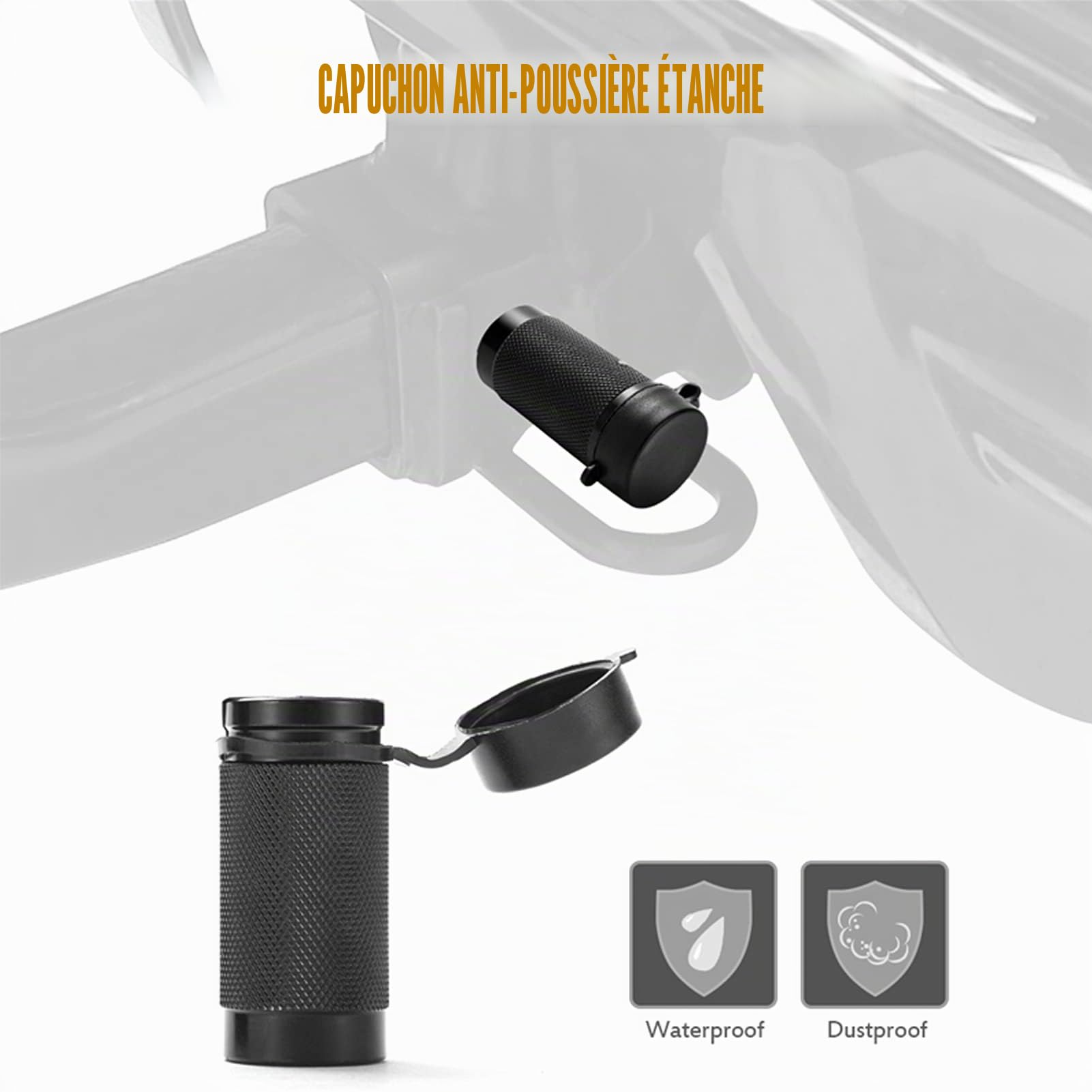 Verrou d'Attelage de Remorque, Universel Goupille D'attelage Verrou de Goupille de Récepteur Attelage de Remorque de 5/8 Pouces avec 2 Clés pour Remorque Camion Voiture (1Pcs)