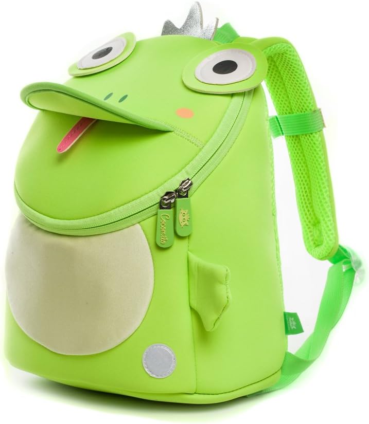 Kids Backpacks Waterproof Toddler School Bag Cute Animal Baby Bag with Anti Lost Leash by Cocomilo (Frog Prince)