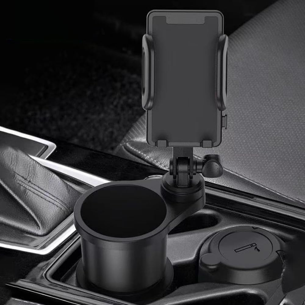 Phone Holders for Your car for Jeep Gladiator 2020-2024 2025, 2 in 1 Cup Holder Expander for Car,Cup Holder Phones Mount for Car Compatible with All Smartphones,Insert