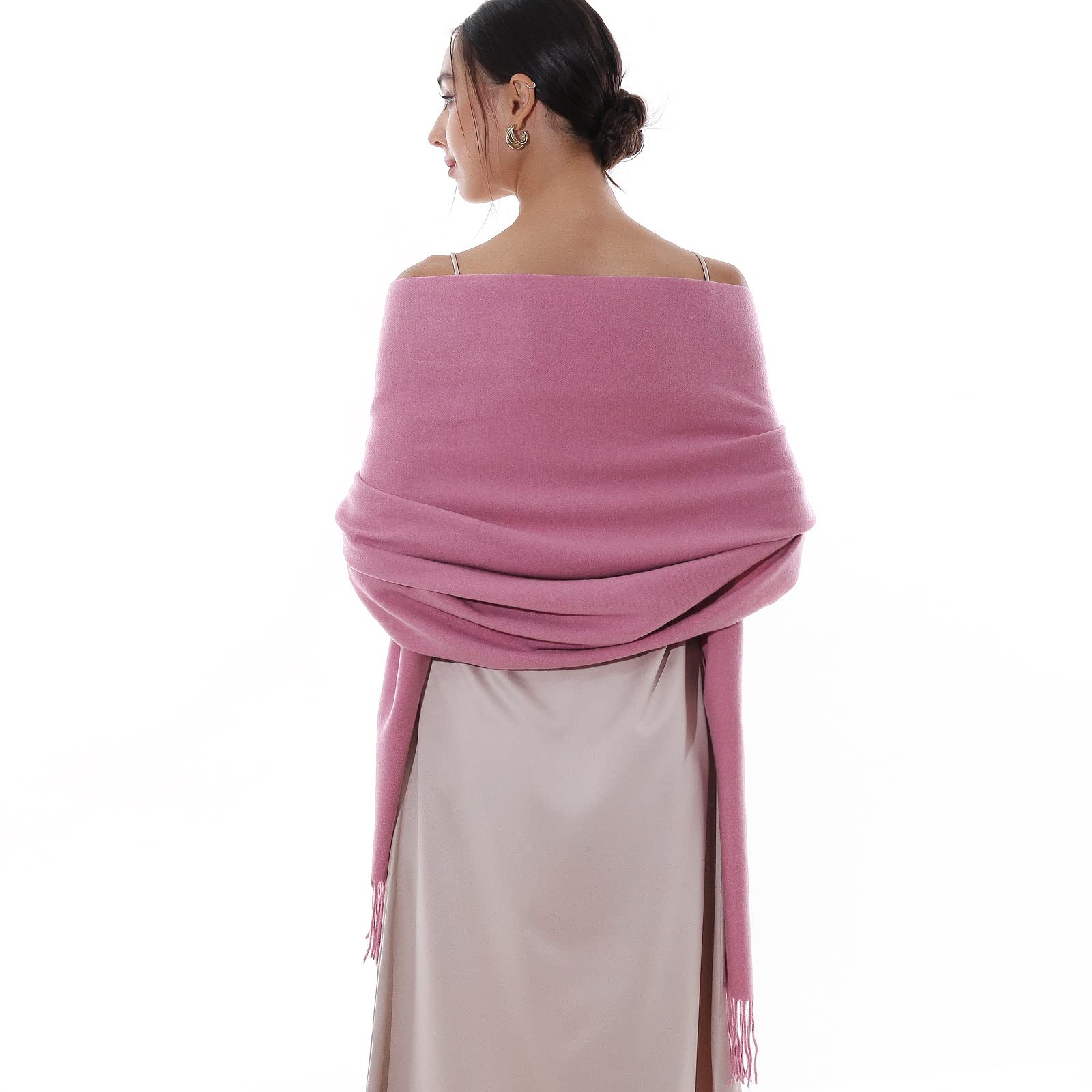 RIIQIICHY Winter Scarfs for Women Pashmina Shawls Wraps for Evening Dresses Large Warm Soft Scarves