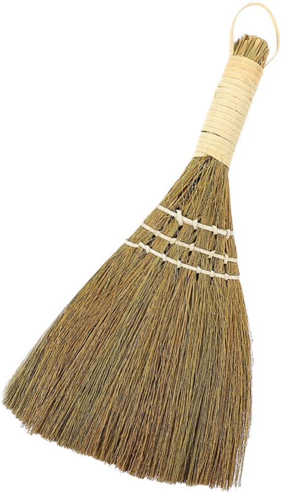 DOITOOL Desktop Broom Portable Short Handle Hand Broom Tabletop Cleaning Dust Brush for Office Car Furniture Blinds 11.22X5.90X0.98In