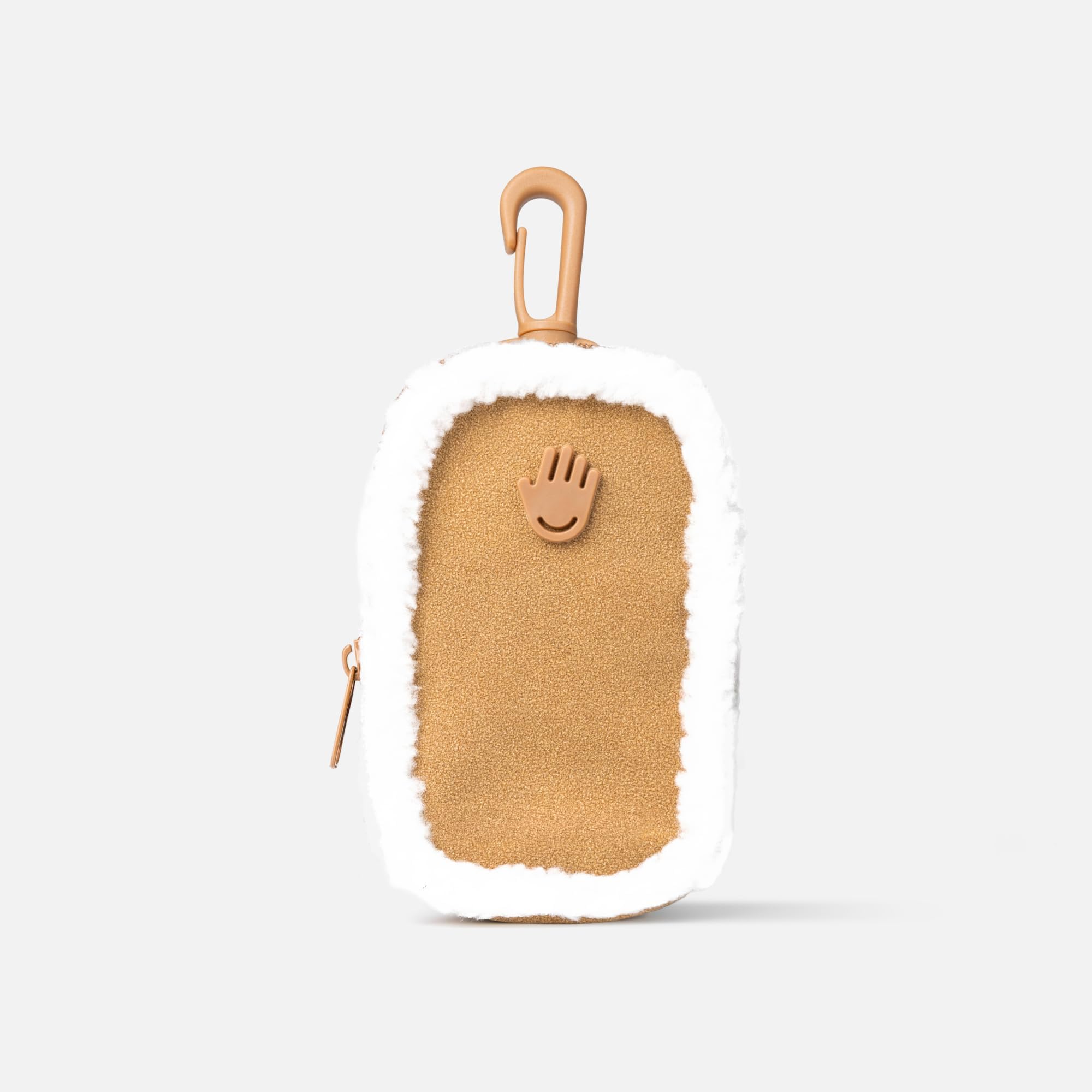 Special Edition Vegan Shearling Touchette, Attachable Fashion Accessory with Snap Hook for Touchland Mist