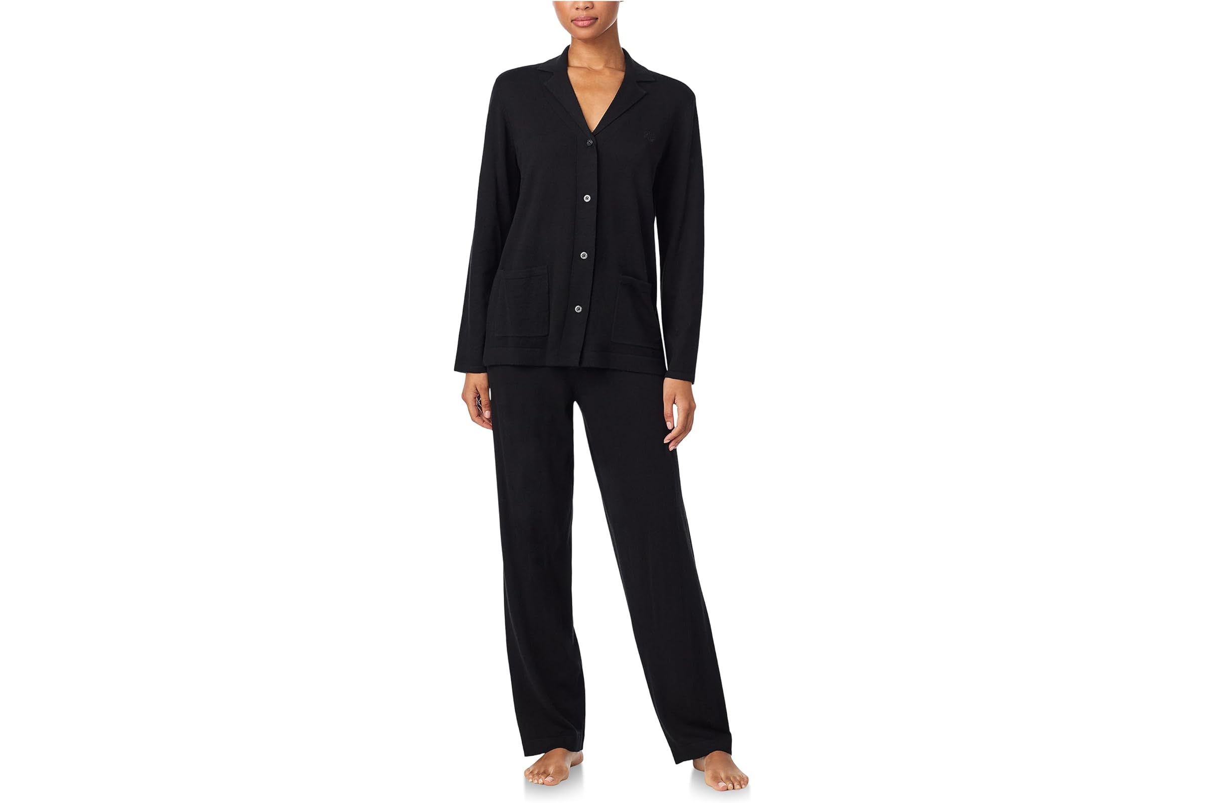 Lauren Ralph Lauren Cotton Cashmere Notch PJ Set