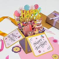 Vista 16 de Tarjeta de cumpleaños número 18 – Tarjeta de cumpleaños encantadora para niñas que cumplen 18 años – Ideal para hijas, nietas y sobrinas