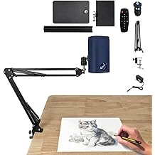 Art Projection Lamp, Portable Drawing Projector Drawing Sketching Tool, Waterproof Tracing Board Sketching, Tracing Board DIY Sketch Painting Table Desk Tools, Projection Plotter UK Rule Blue 1
