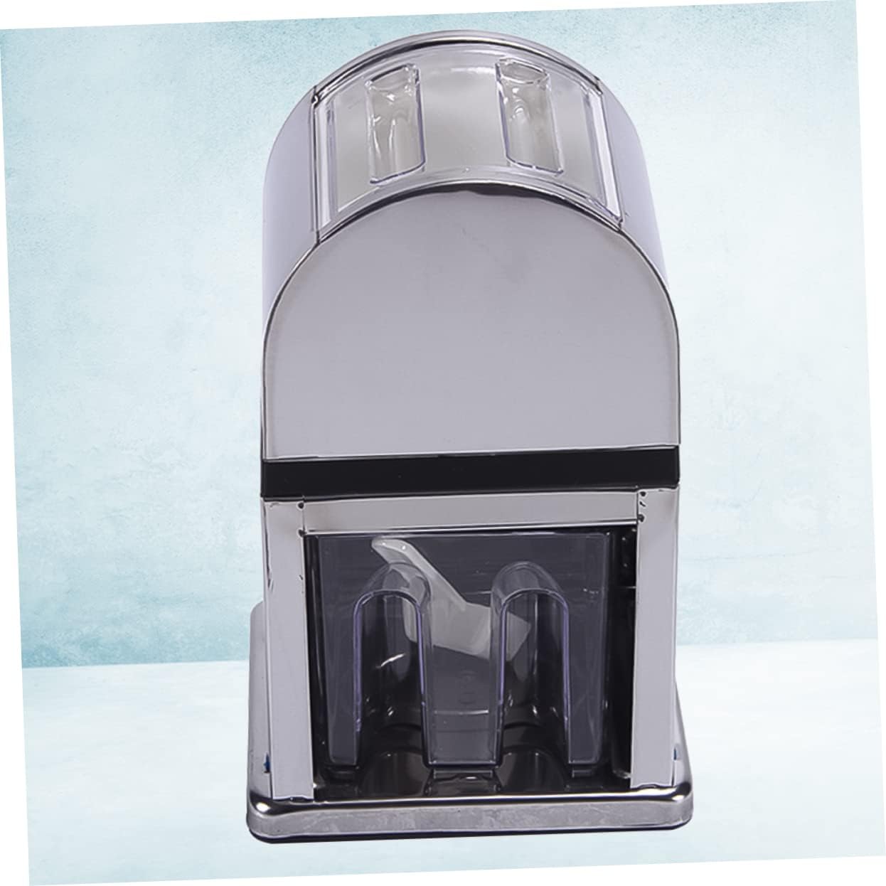 Stainless Steel Manual Ice Shaver Machine Mini Ice Crusher for Home Use Easy to Clean Slushies