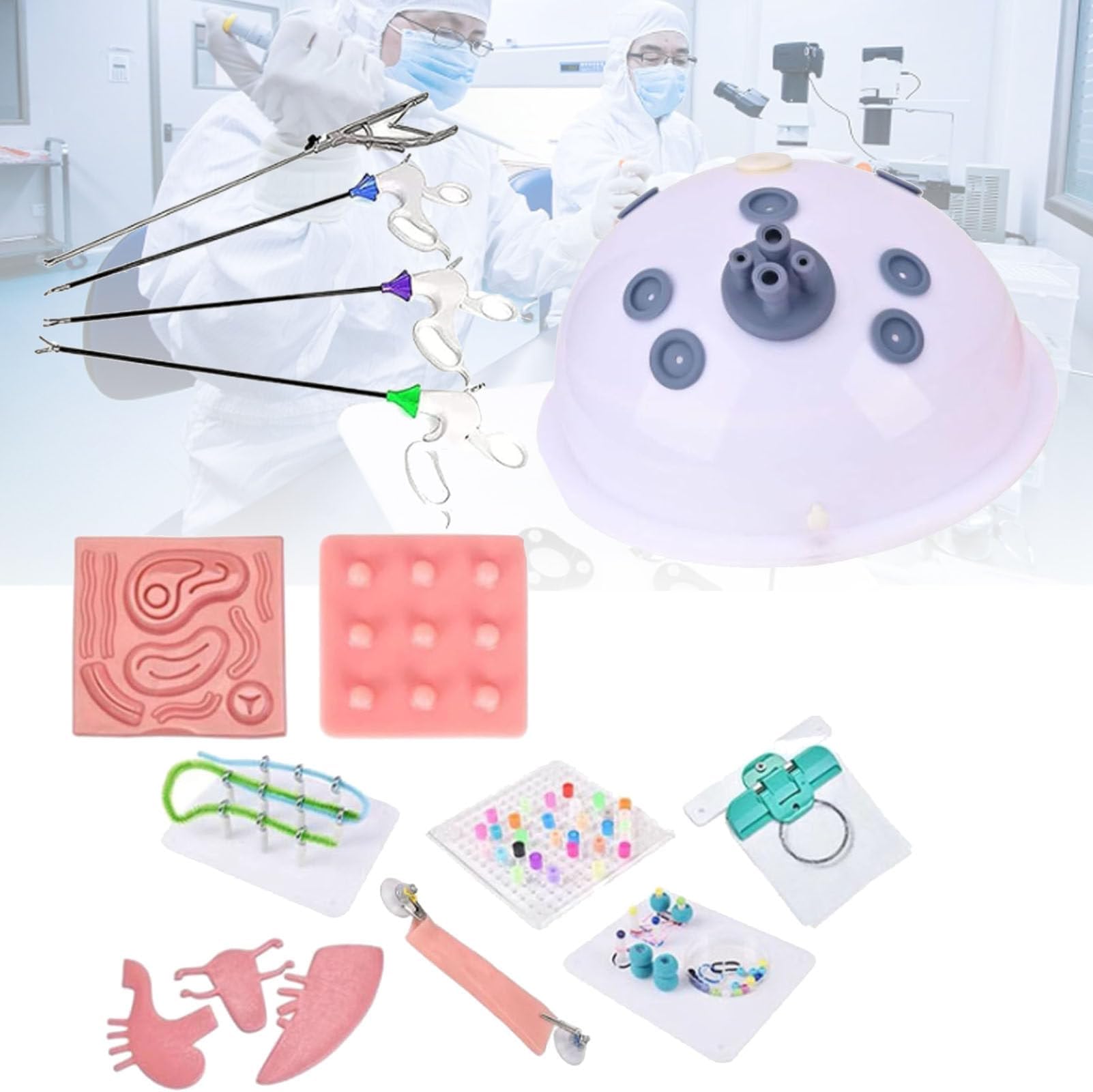 Laparoscopic Trainer Portable Box Laparoscopic Surgery Simulator ...