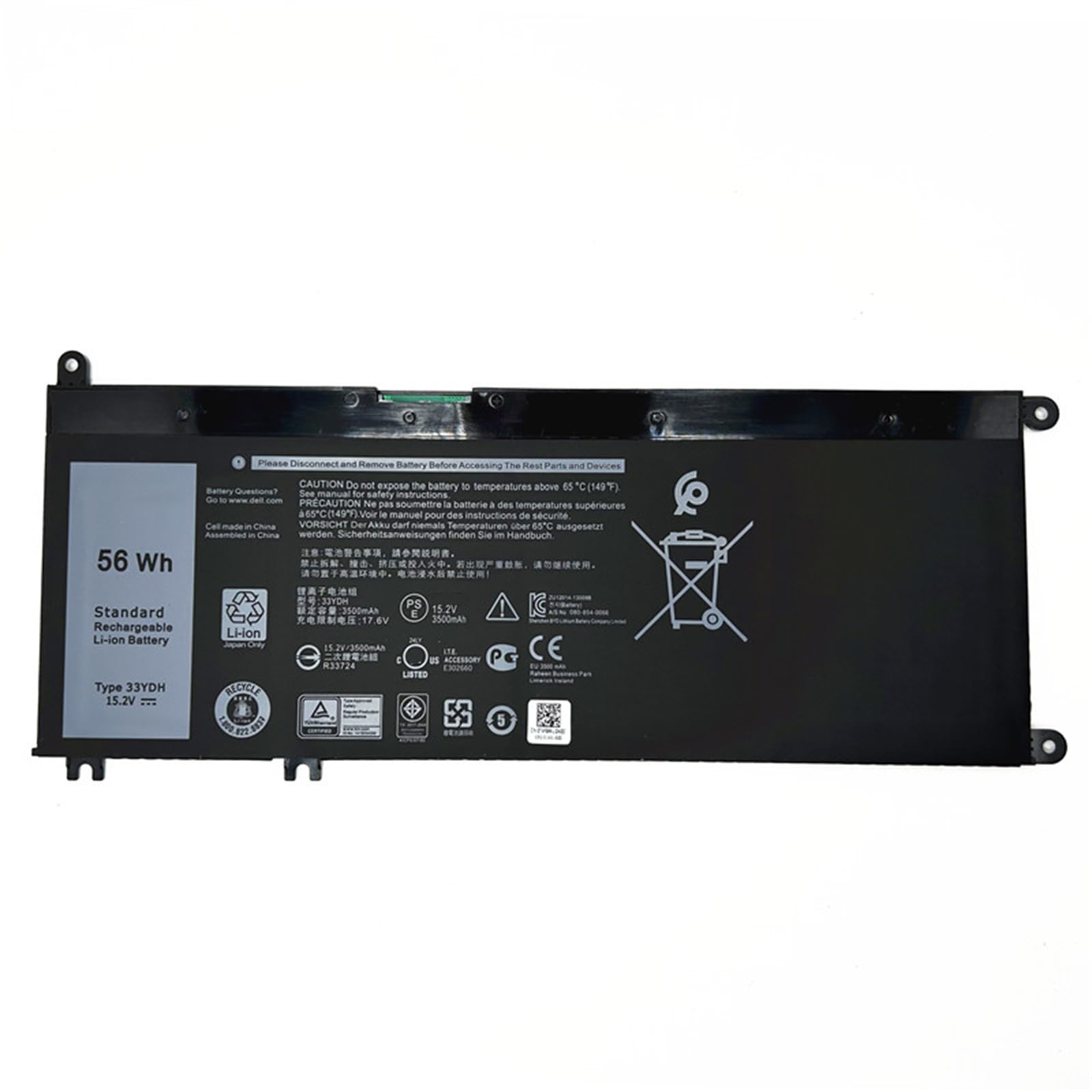 Amazon.co.jp: 33YDH 互換用バッテリー 適用される For Dell