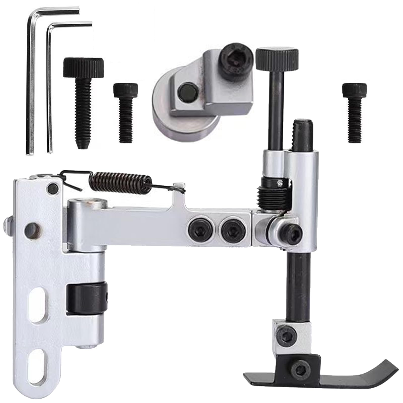Guide de bord suspendu en métal réglable en hauteur pour tissu lourd