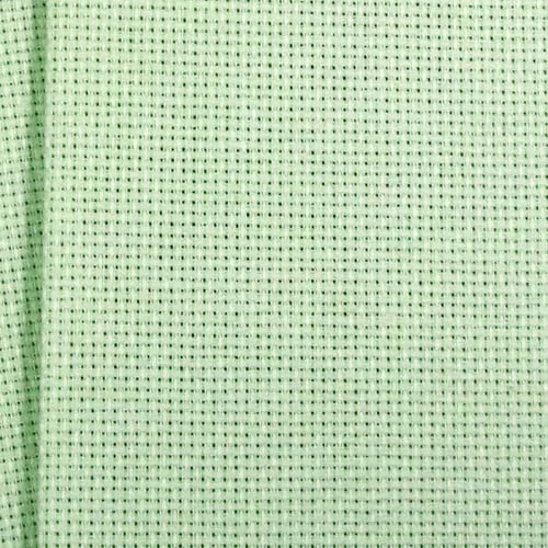 Image of KCS 16CT Counted Cotton Cross Stitch Aida Cloth Fabric (59 inch x 1 Yard,Light Green)