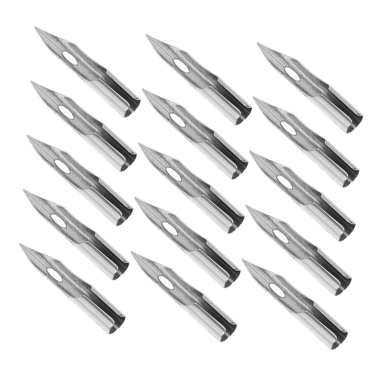 HAWILLOSCH Art Pen Nibs 15 Pack Calligraphy Dip Pen Nibs 0.28mm Fine Point for Writing and Illustrations