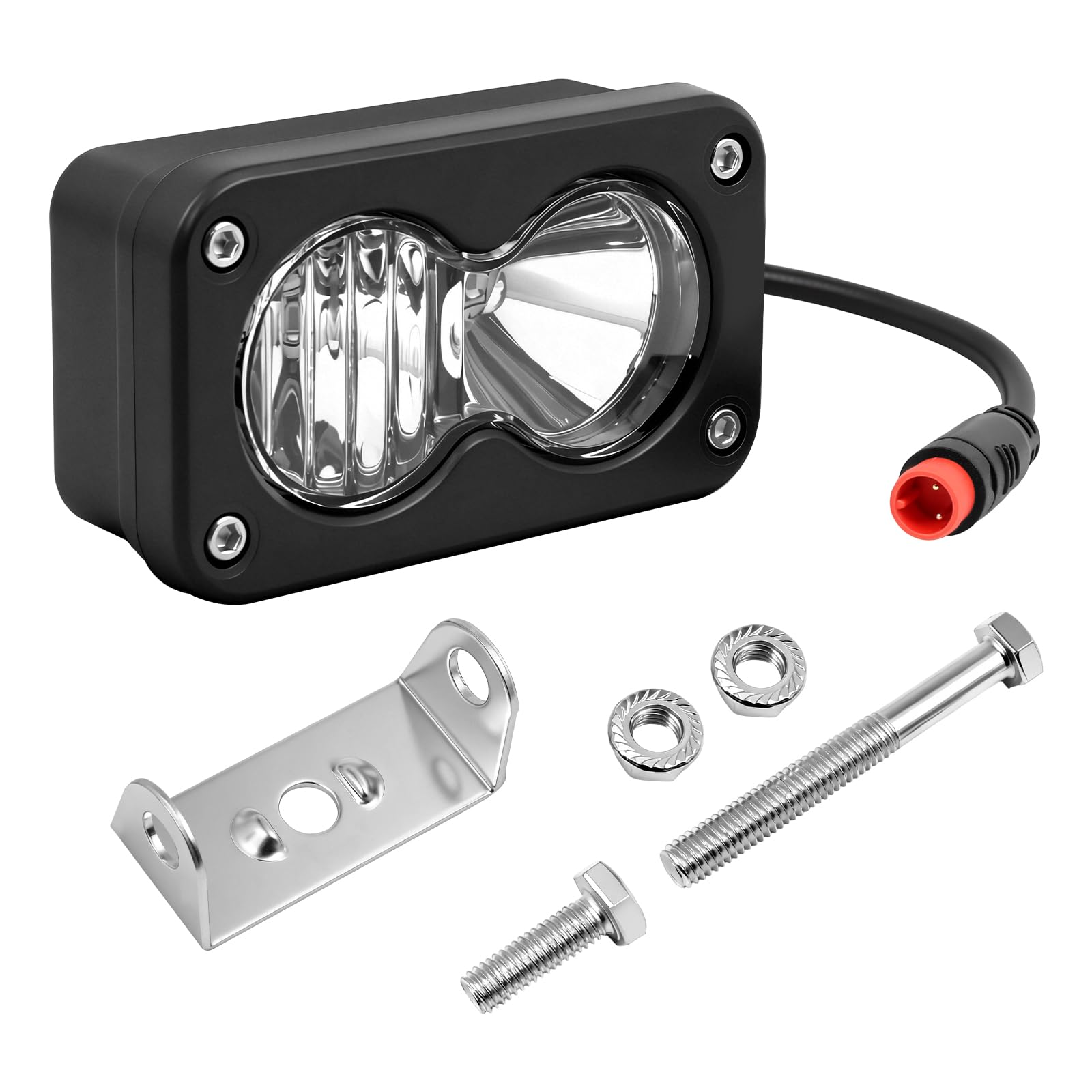 Photo 1 of 1Set 6000-6500K Ebike Headlight for Rad Power, 2 Pin Headlight for Rad Power Bikes Compatible with RadMini RadRover RadExpand RadRunner Vamoose Mammoth Clear White, 20W Waterproof Ebike LED Light
