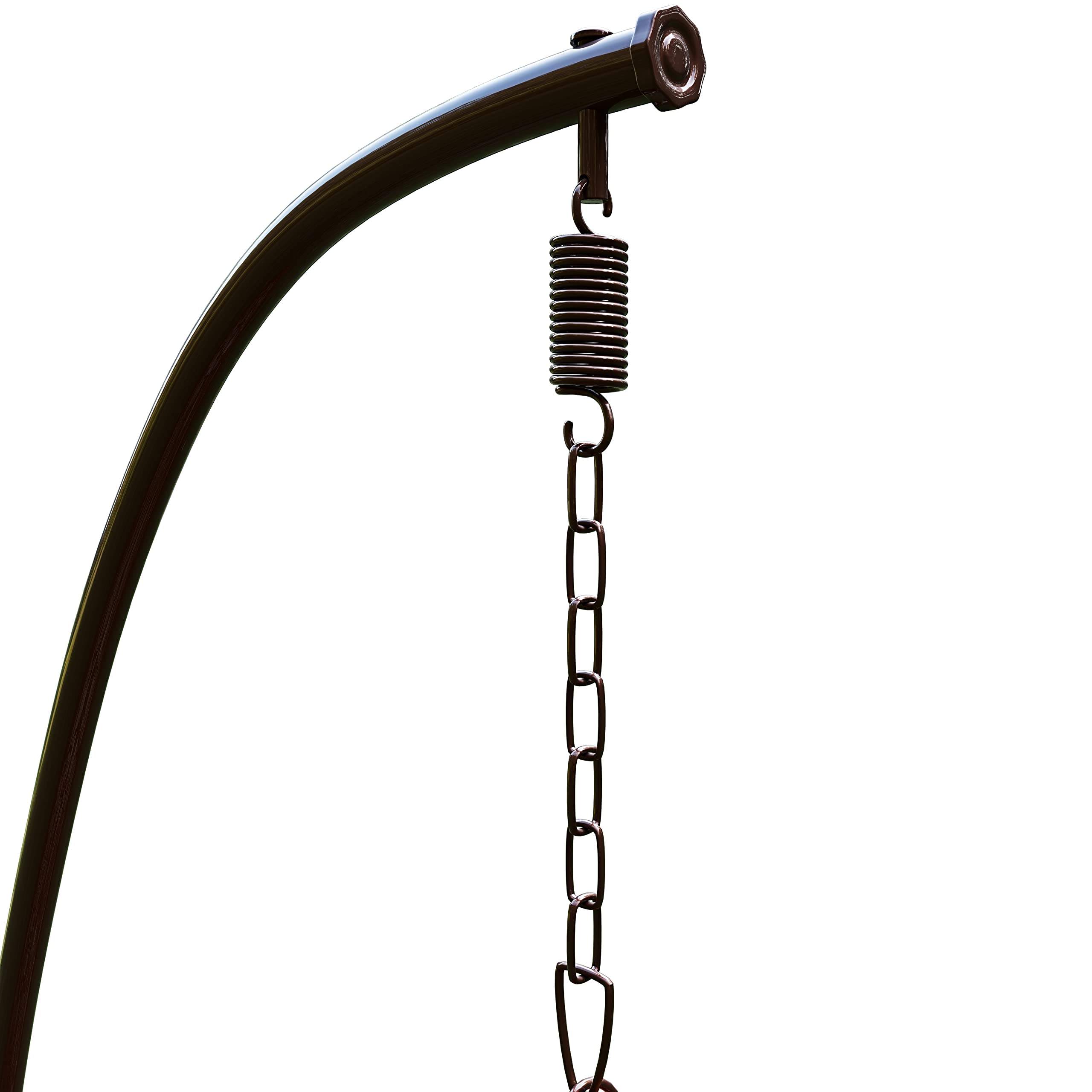 BRICOZONE Poltrona Sospesa In Polyrattan Con Struttura In Acciaio Ideale Per Esterni E Interni Resistente Agli Agenti Atmosferici Con Cuscini Imbottiti Inclusi Design Elegante E Moderno