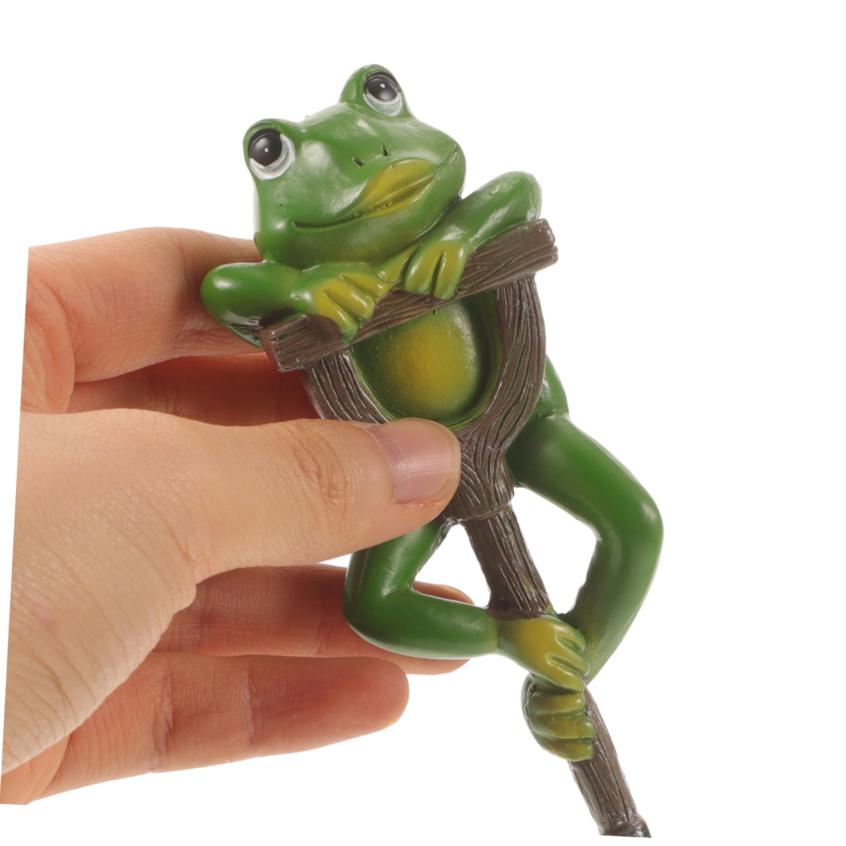 HANABASS 3stücke Gartenfigur Frosch Aus Harz Kreatives Deko-Element Für Außenbereich Wetterfest Und Langlebig Zur Verschönerung Von Garten Und Balkon