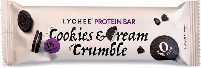 Lychee Zero Protein Bar Cookies & Cream Crumble 60 gm