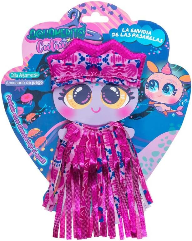 Nerlie Neonate Aquanerlie Aquamerito Clothing Wear - Pink Shiny Jellyfish Motiff Dress and Crown Hat - KSI-Merito Glu Glu by Distroller