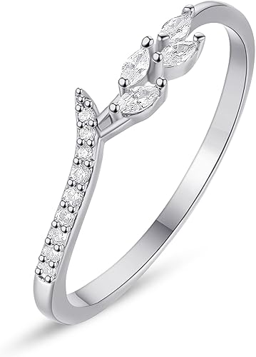 Anillos de Banda de Eternidad de Oro GLOQUAT para Mujeres con Piedras CZ Anillos de Oro Finos Apilables Lindos Anillos de Eternidad de Diamante