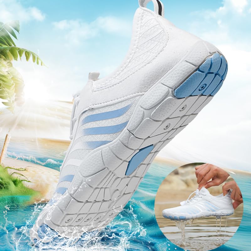 Men's Barefoot Shoes Women's Toe Shoes for Men Minimalist Shoes Workout Shoes Cross-Trainer Water Shoes Non-Slip Breathable Beach Pool Aqua Swim Surf Hiking Walking Shoes4