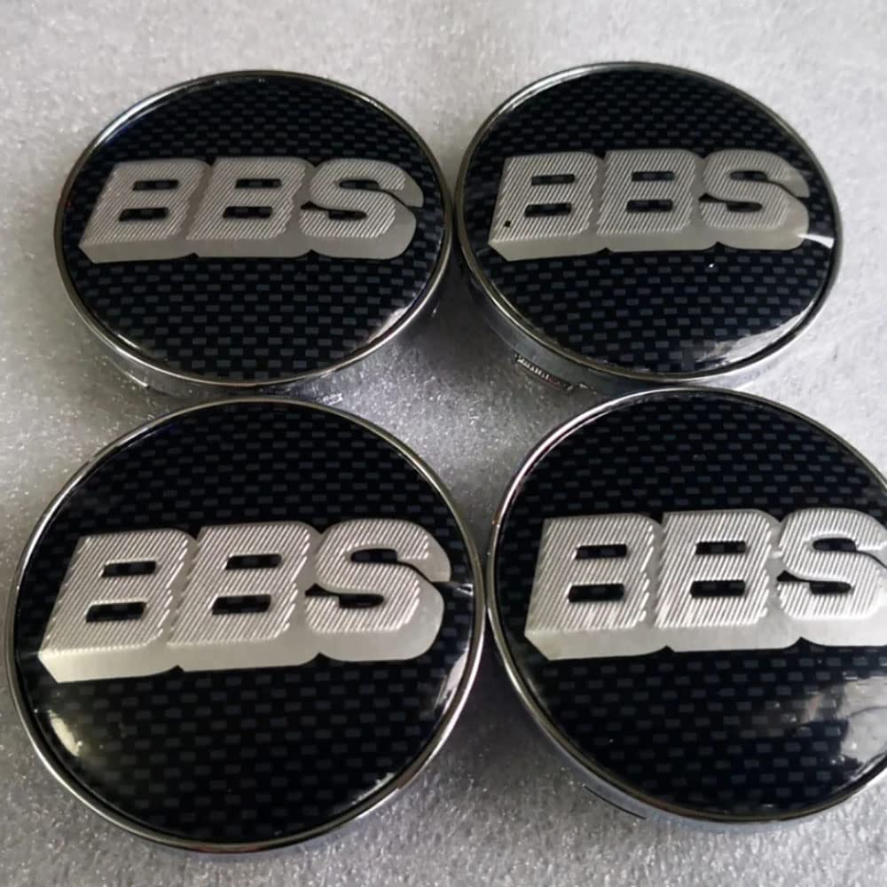 4 Piezas Coche ABS Tapas centrales para BBS 56MM Llantas Centro Tapas Decorativa Accesorios,E
