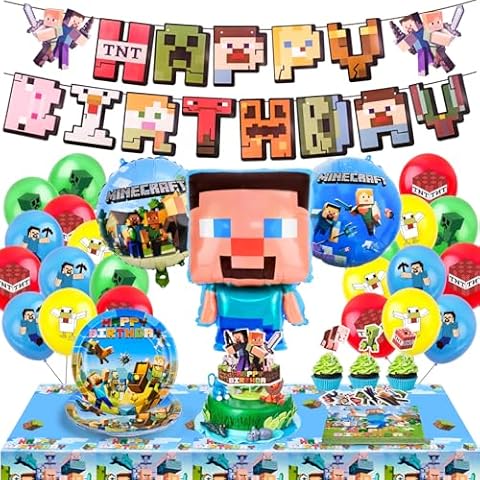 WuGU 73-Piece Miner Gaming Birthday Set Cover