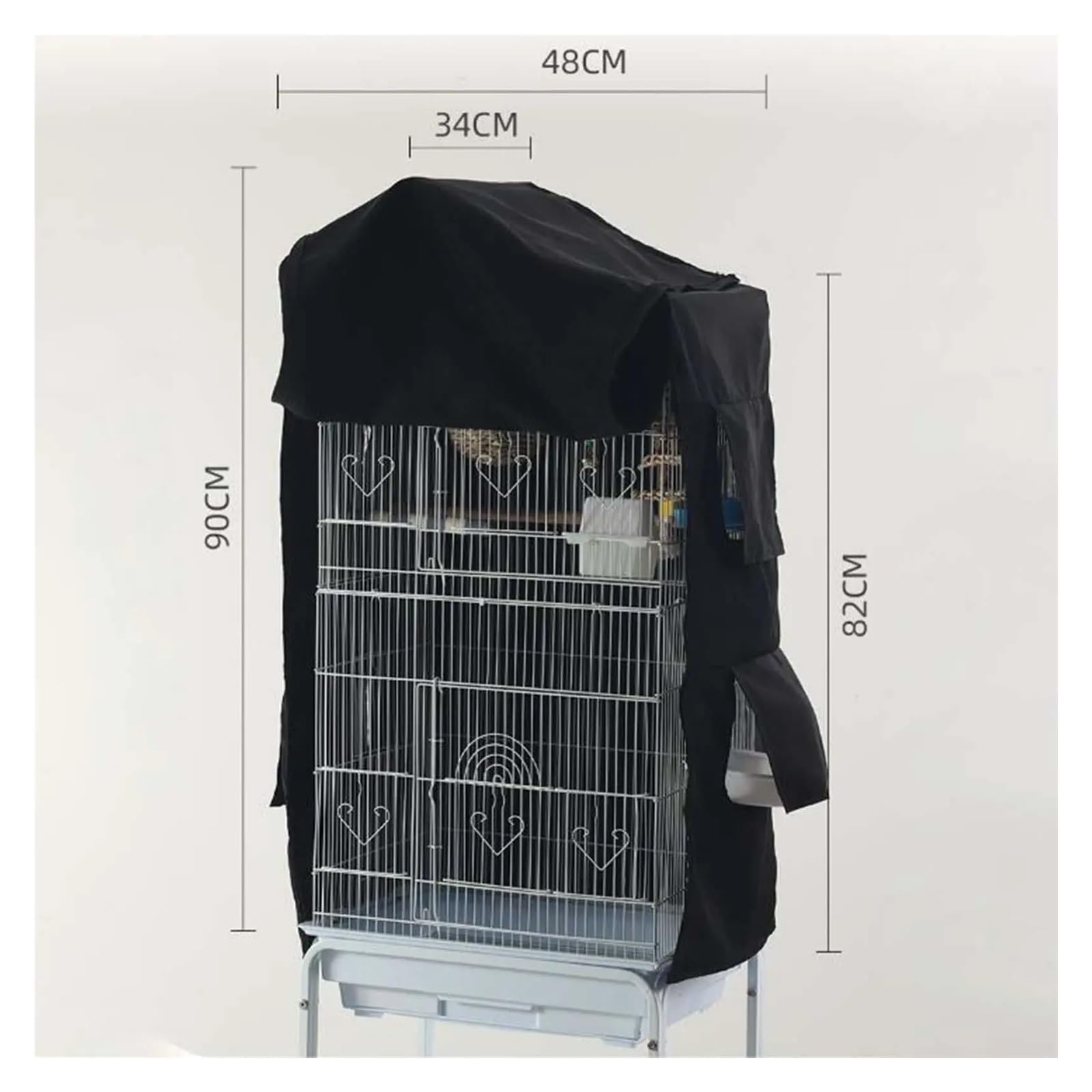 Abdeckung für Vogelkäfig Vogelkäfigabdeckung, Windschutzabdeckung for Wellensittiche, Papageienzubehör