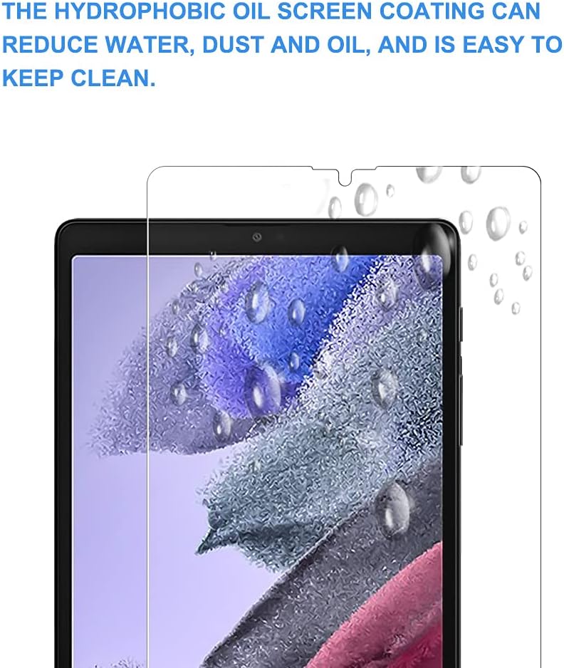 [2-Packs] PULEN for Samsung Galaxy Tab A7 Lite 2021 Screen Protector 8.7 Inch (SM-T220 / T225),HD Clear Anti-Scratch No Bubble 9H Hardness Tempered Glass : Electronics