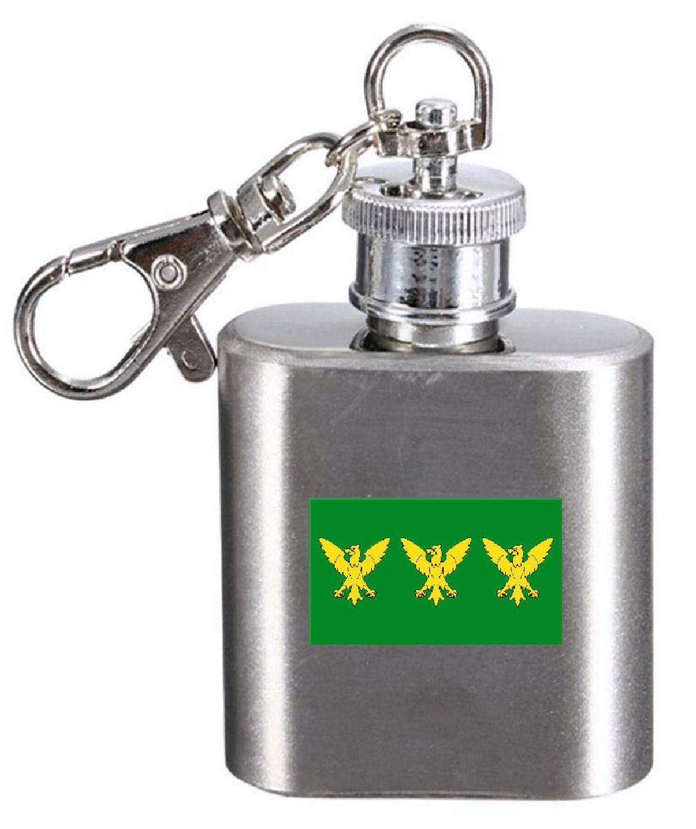 Flasque porte-clés gravée Caernarfonshire finition premium
