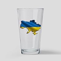 Vista 9 de CafePress Ukraine Pride Love - Vaso de pinta con bandera ucraniana, 16 onzas